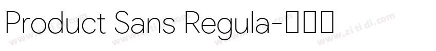 Product Sans Regula字体转换